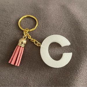 Handmade Letter "C" Keychain